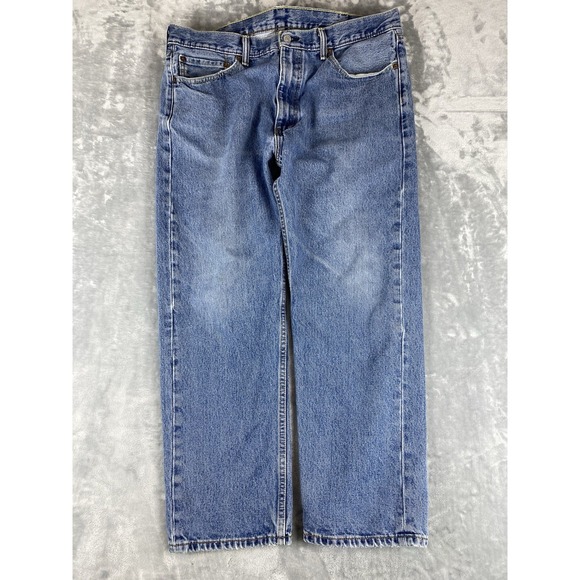 Levi's Other - Levi's 505 Men's Jeans 38 x 30 Regular Fit Straight Leg Light Wash Stretch Pants